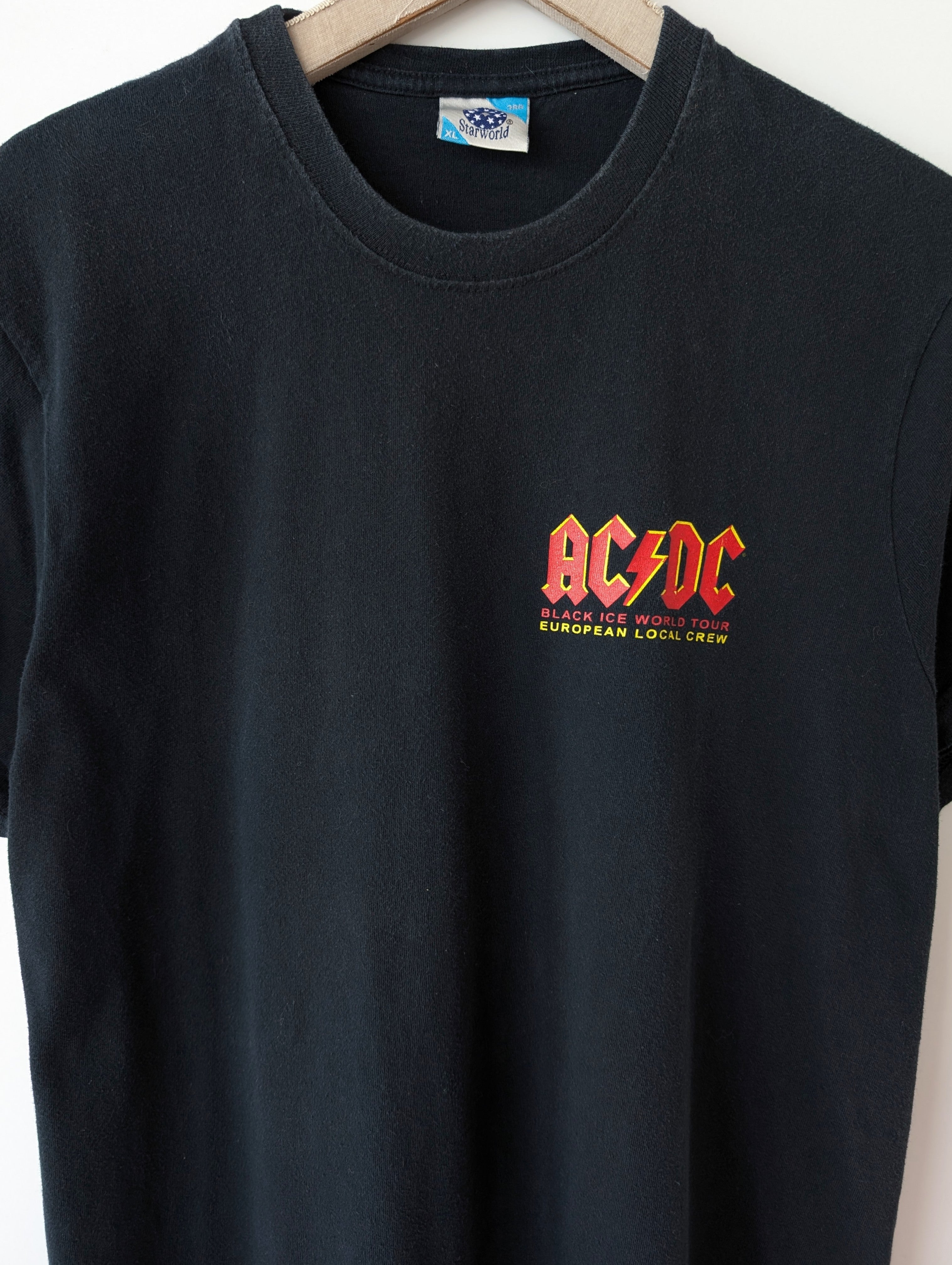 AC/DC Shirt Black Ice World Tour (L)