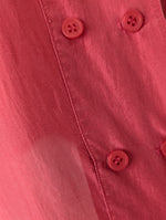 Lade das Bild in den Galerie-Viewer, *Seide* Bluse Pink Statement Kragen (L)
