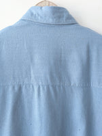 Lade das Bild in den Galerie-Viewer, *Rohseide* RARE Deadstock Hemd Premium Basic Himmelblau (S/M/L)
