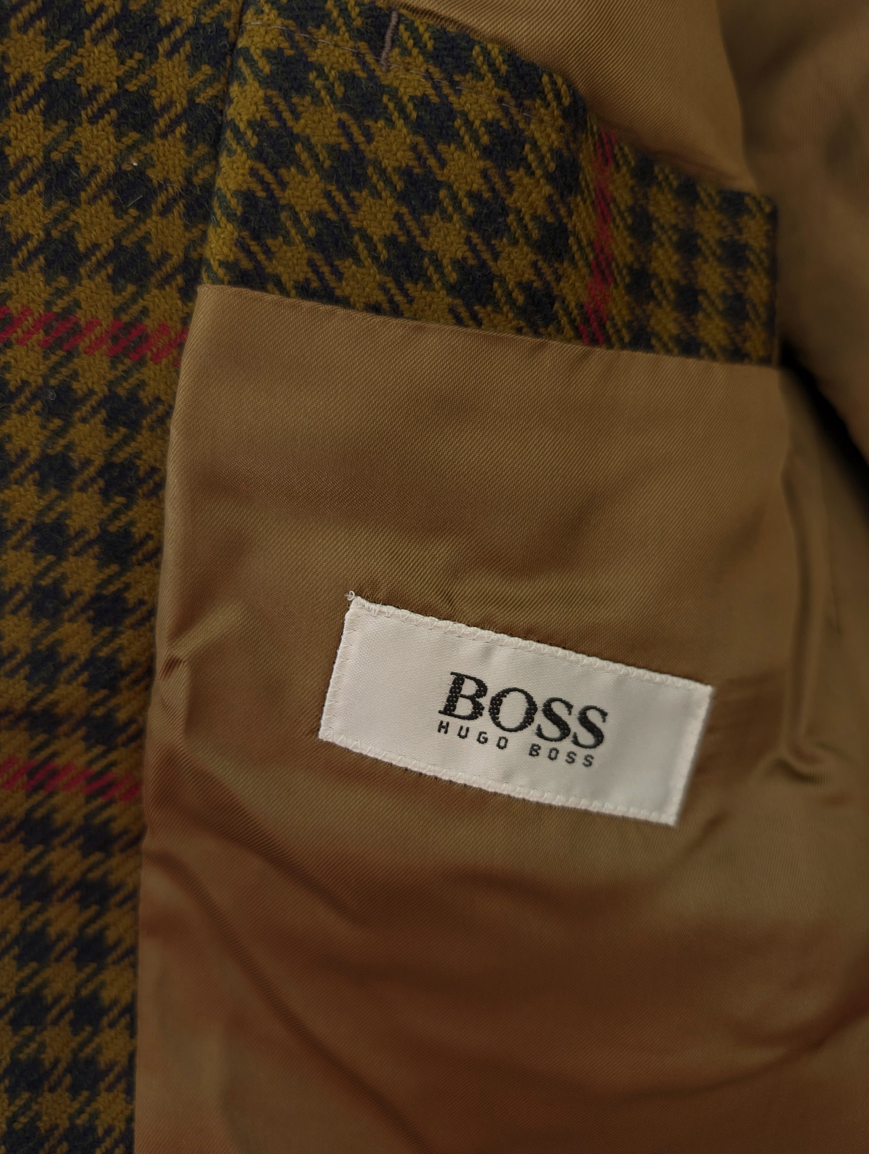 *Boss* Sakko Blazer Tartan Britisch Wolle (L-XL)