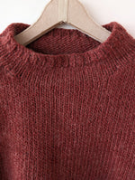 Lade das Bild in den Galerie-Viewer, Pullover Cropped Wolle Angora Rüschen (S-M)
