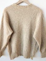 Lade das Bild in den Galerie-Viewer, *Wolle* Pullover Karo Scotland Beige (L)
