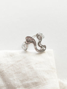 Ring 14k Silber Organic