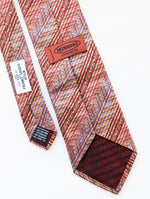 Lade das Bild in den Galerie-Viewer, *Missoni* Krawatte Seide Rot Zickzack
