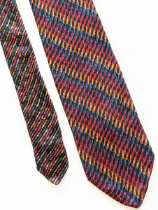 *Missoni* Krawatte Seide 80s Rainbow