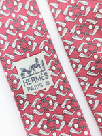 Lade das Bild in den Galerie-Viewer, *Hermès* Krawatte Golf Rosa Paris
