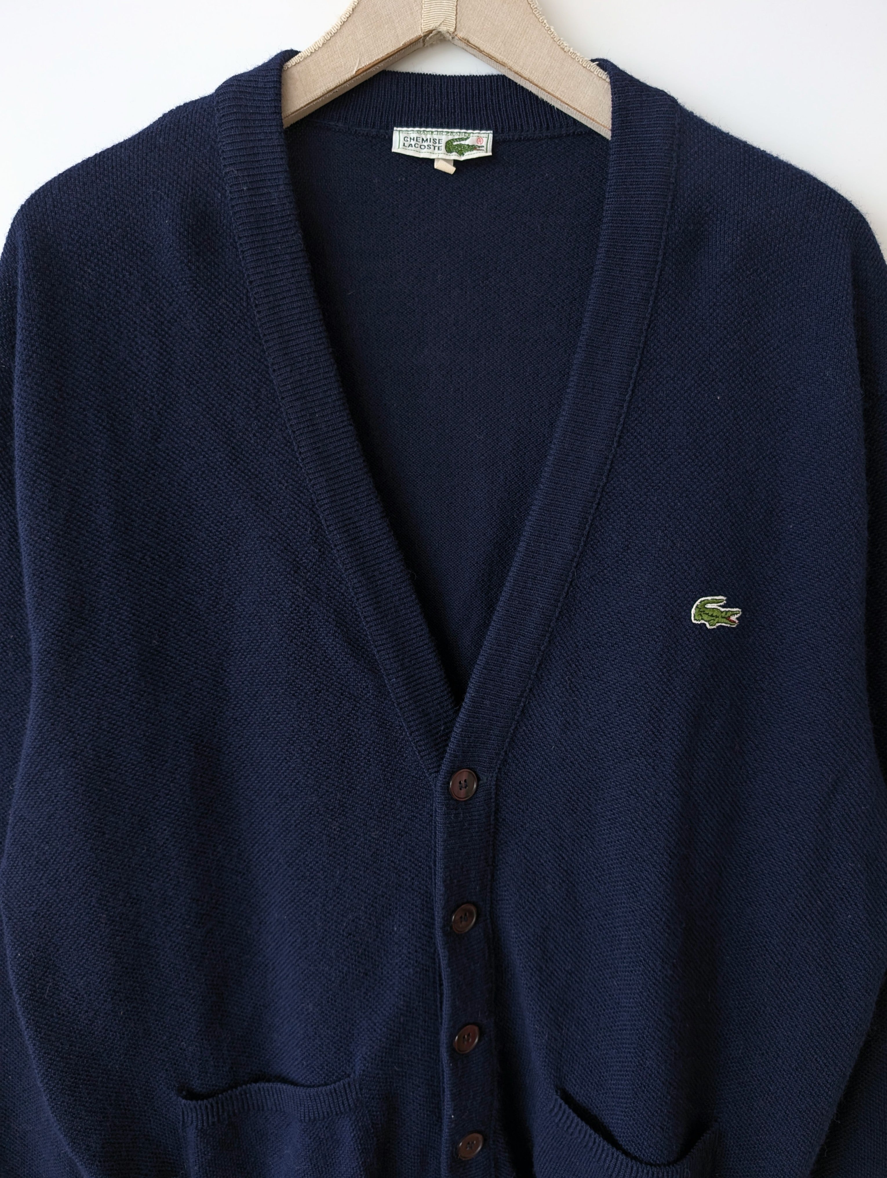 *Lacoste* Cardigan Wolle Dunkelblau (XL)