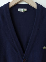 Lade das Bild in den Galerie-Viewer, *Lacoste* Cardigan Wolle Dunkelblau (XL)
