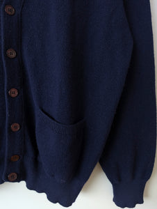 *Lacoste* Cardigan Wolle Dunkelblau (XL)