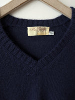 Lade das Bild in den Galerie-Viewer, *Alpaka Wolle* Pullover Scotland Marineblau (XXL)
