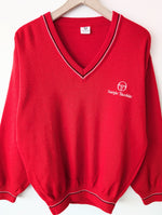 Lade das Bild in den Galerie-Viewer, *Sergio Tacchini* Pullover Logo Stick Rot (L)
