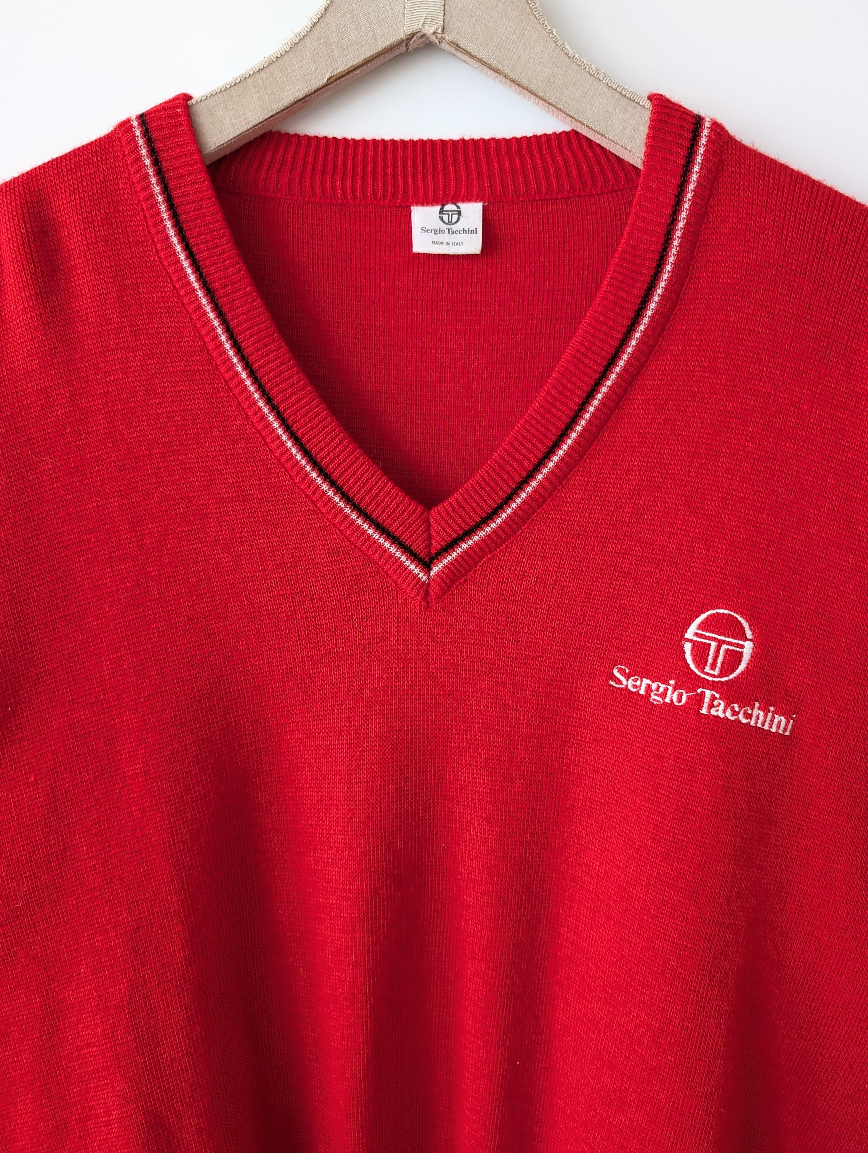 *Sergio Tacchini* Pullover Logo Stick Rot (L)