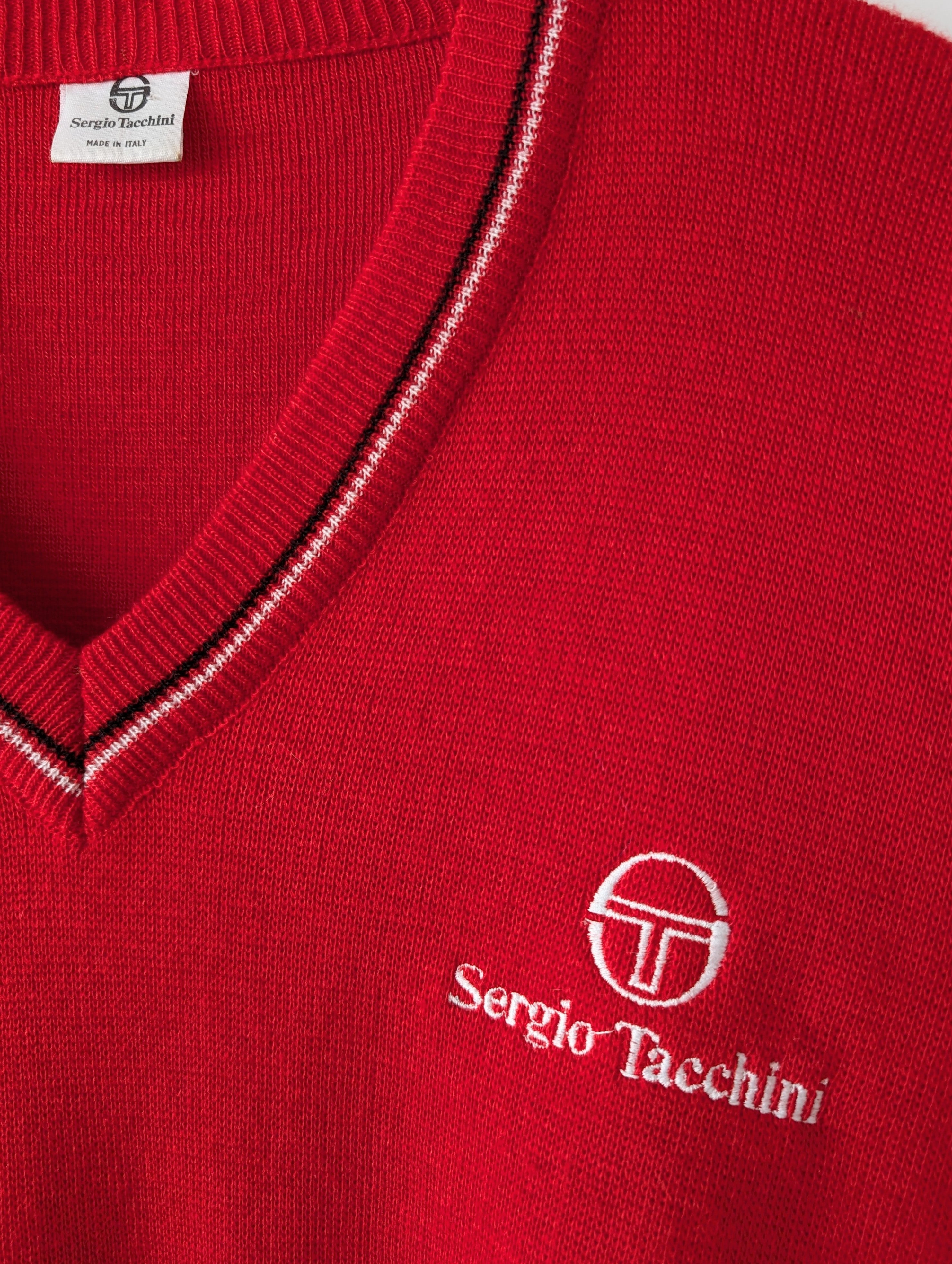 *Sergio Tacchini* Pullover Logo Stick Rot (L)