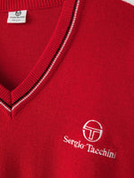 Lade das Bild in den Galerie-Viewer, *Sergio Tacchini* Pullover Logo Stick Rot (L)
