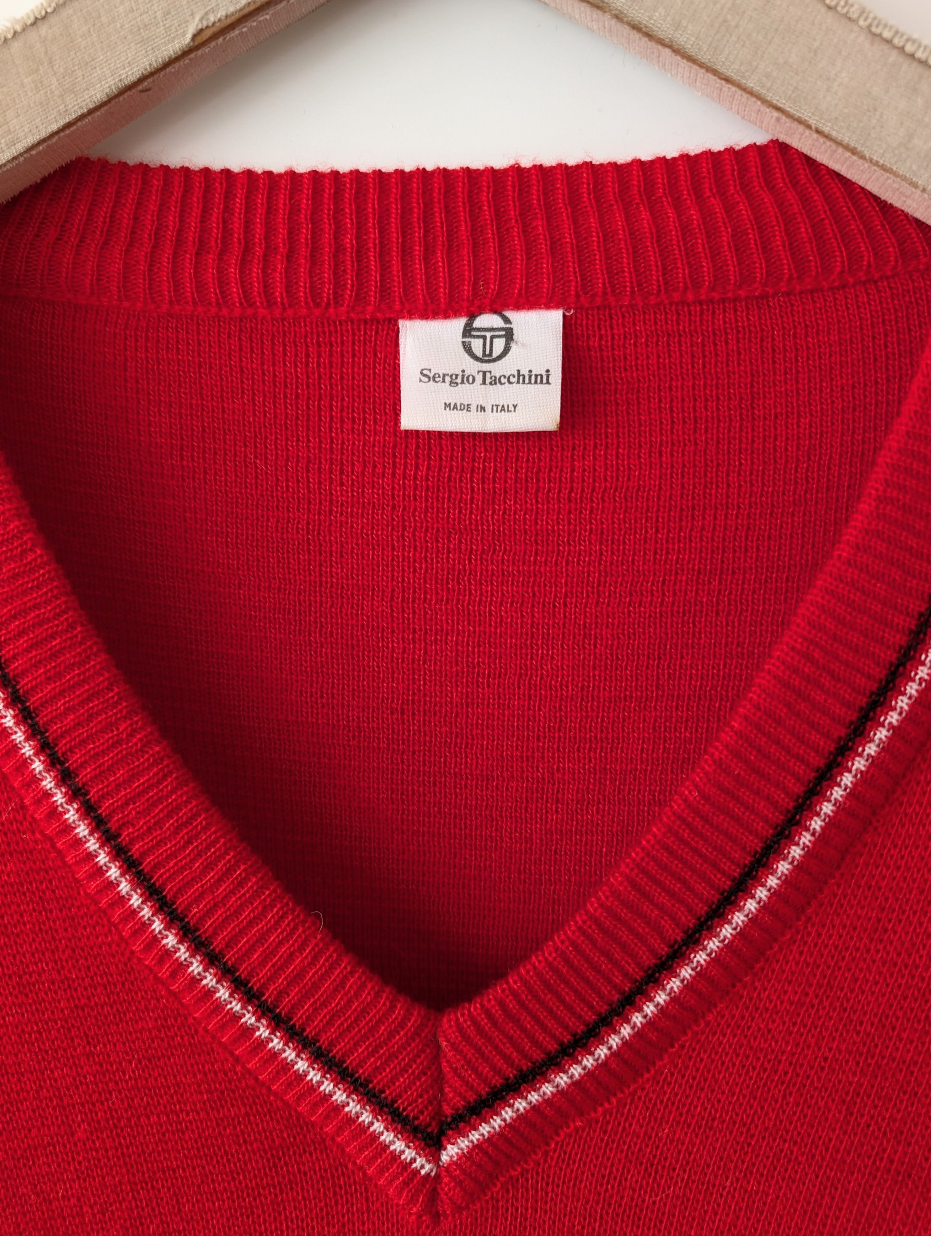 *Sergio Tacchini* Pullover Logo Stick Rot (L)