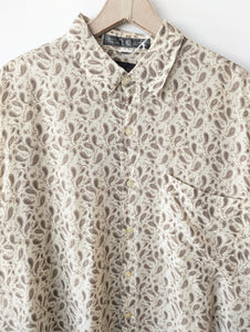 *Seide* Bluse Bohemian Paisley Beige (XXL)