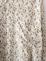 Lade das Bild in den Galerie-Viewer, *Seide* Bluse Bohemian Paisley Beige (XXL)
