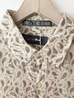 Lade das Bild in den Galerie-Viewer, *Seide* Bluse Bohemian Paisley Beige (XXL)
