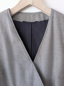 Blazer Cropped 80s Hahnentritt (S-M)