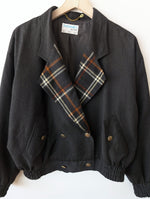 Lade das Bild in den Galerie-Viewer, *Wolle* Blouson Bomber 80s Tartan (M-L)
