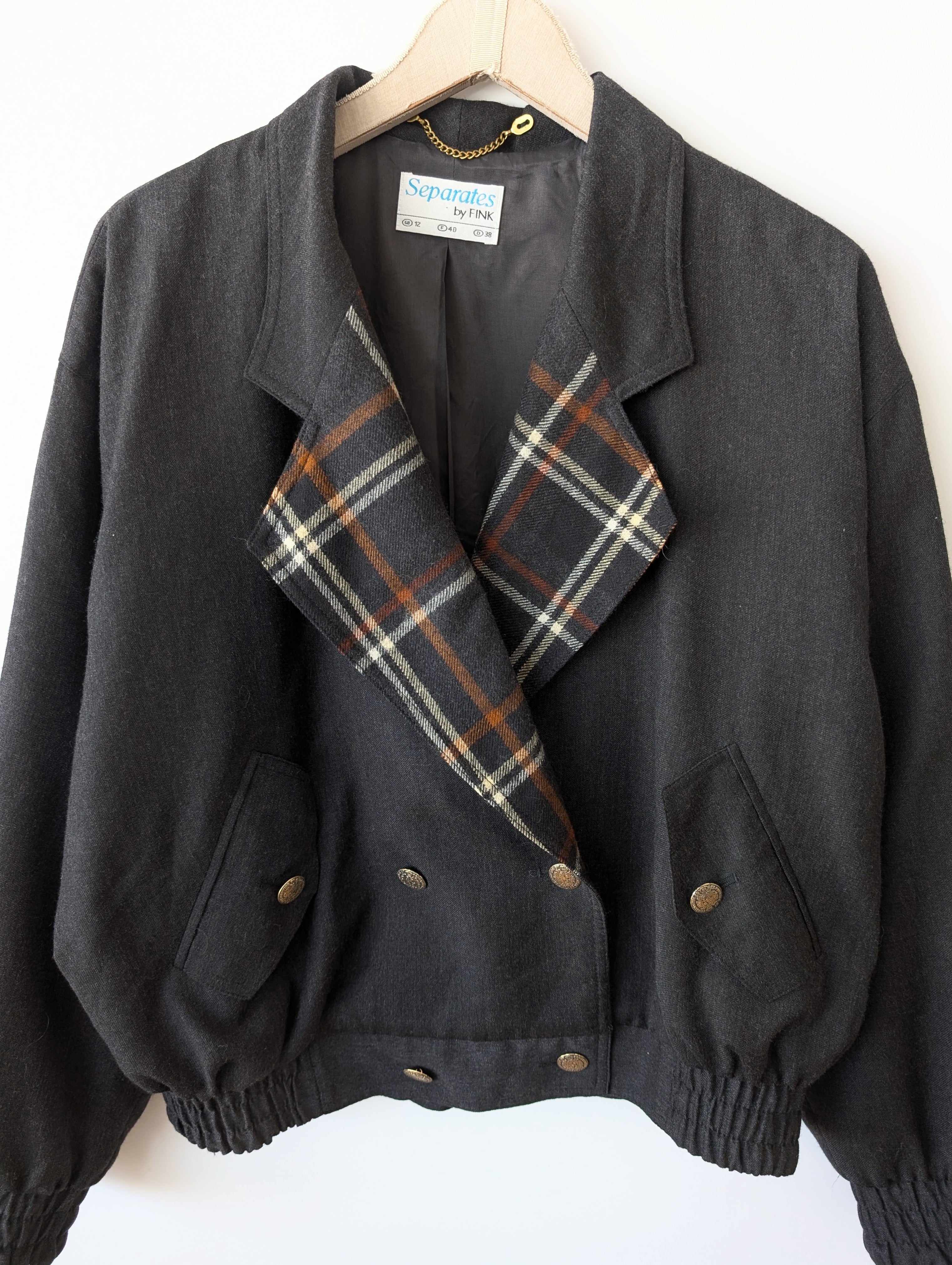 *Wolle* Blouson Bomber 80s Tartan (M-L)