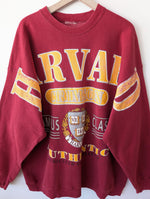 Lade das Bild in den Galerie-Viewer, RARE Harvard Sweater University Siebdruck (XL-XXL)
