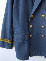 Lade das Bild in den Galerie-Viewer, *Ralph Lauren* Jeans Blazer Zweireiher Marine (L)
