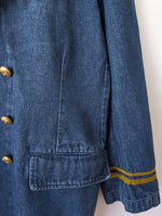 Lade das Bild in den Galerie-Viewer, *Ralph Lauren* Jeans Blazer Zweireiher Marine (L)
