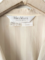 Lade das Bild in den Galerie-Viewer, *Max Mara* Bluse Seide Blockstreifen Beige (M)
