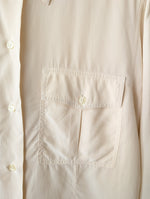 Lade das Bild in den Galerie-Viewer, *Seide* Bluse Premium Basic Creme Weiß (M)
