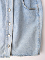 Lade das Bild in den Galerie-Viewer, Jeansrock 80s Denim Highwaisted (M-L)
