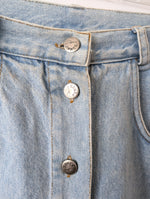 Lade das Bild in den Galerie-Viewer, Jeansrock 80s Denim Highwaisted (M-L)
