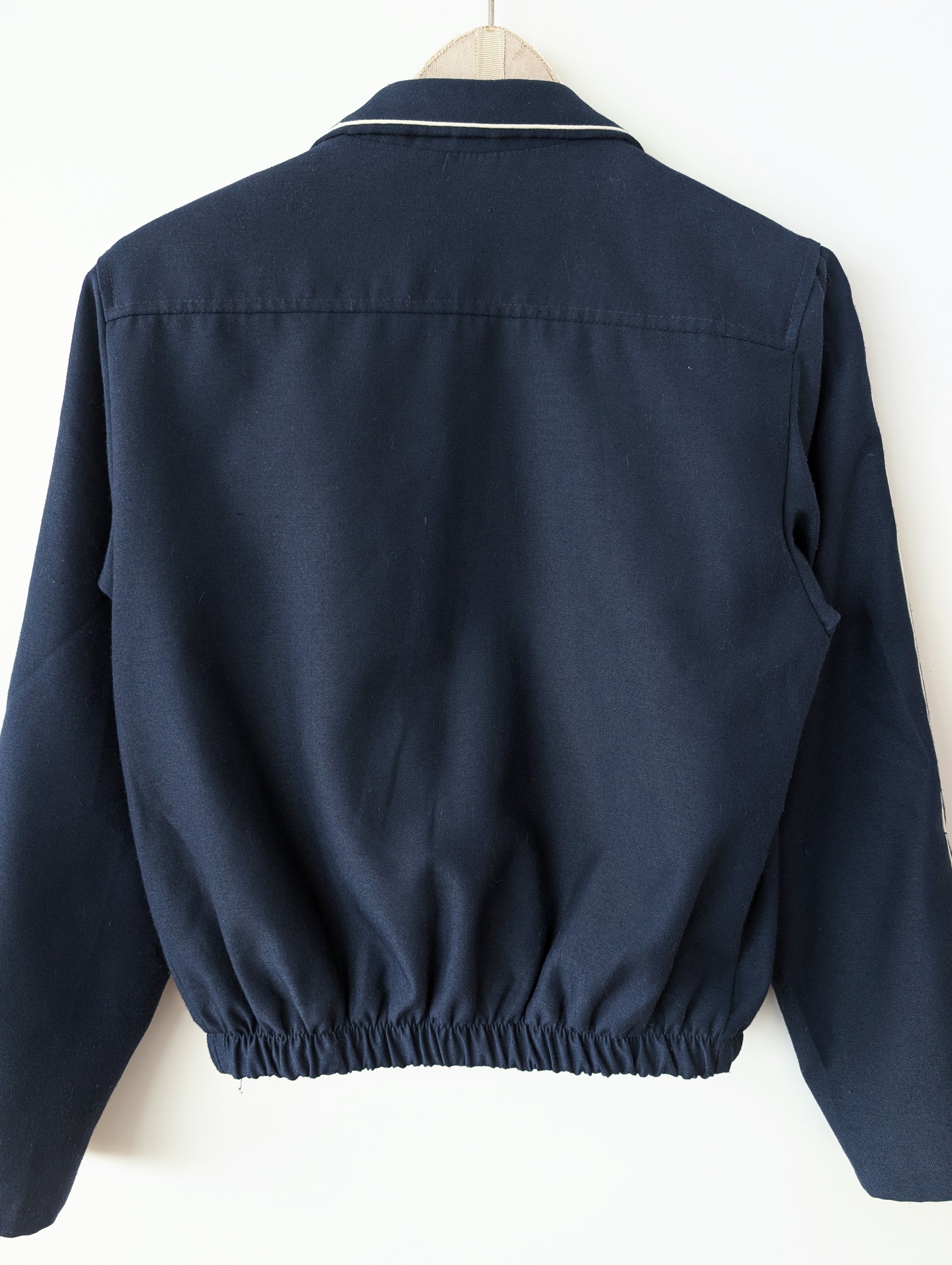 *Wolle* Blouson Bomber 80s Marine (M-L)