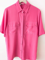 Lade das Bild in den Galerie-Viewer, *Seide* Bluse Premium Basic Pink (S-L)
