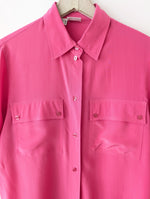 Lade das Bild in den Galerie-Viewer, *Seide* Bluse Premium Basic Pink (S-L)
