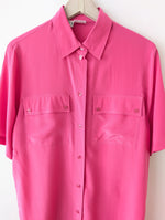 Lade das Bild in den Galerie-Viewer, *Seide* Bluse Premium Basic Pink (S-L)
