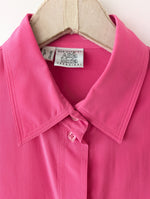 Lade das Bild in den Galerie-Viewer, *Seide* Bluse Premium Basic Pink (S-L)
