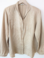 Lade das Bild in den Galerie-Viewer, *Leinen* Bluse Seidensticker Bohemian Stick (XL)
