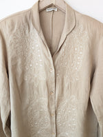 Lade das Bild in den Galerie-Viewer, *Leinen* Bluse Seidensticker Bohemian Stick (XL)

