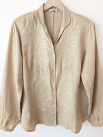 Lade das Bild in den Galerie-Viewer, *Leinen* Bluse Seidensticker Bohemian Stick (XL)
