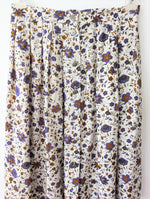 Lade das Bild in den Galerie-Viewer, Rock Leinen Wildblumen Print Lila (L-XL)
