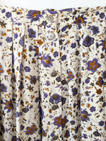 Lade das Bild in den Galerie-Viewer, Rock Leinen Wildblumen Print Lila (L-XL)
