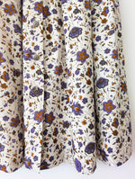 Lade das Bild in den Galerie-Viewer, Rock Leinen Wildblumen Print Lila (L-XL)
