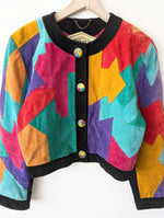 Lade das Bild in den Galerie-Viewer, RARE Lederjacke Blouson 80s Patch (S-L)

