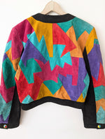 Lade das Bild in den Galerie-Viewer, RARE Lederjacke Blouson 80s Patch (S-L)
