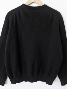 *Kaschmir* Pullover Premium Basic Schwarz (XL)