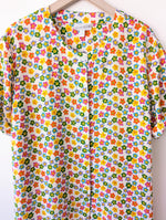 Lade das Bild in den Galerie-Viewer, *Seide* Bluse 80s Bunter Blumen Print (XXL)
