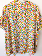 Lade das Bild in den Galerie-Viewer, *Seide* Bluse 80s Bunter Blumen Print (XXL)
