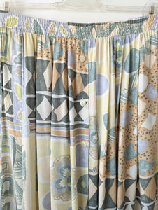 Rock 80s Pastell Print Mint Apricot (M-L)