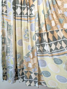 Rock 80s Pastell Print Mint Apricot (M-L)